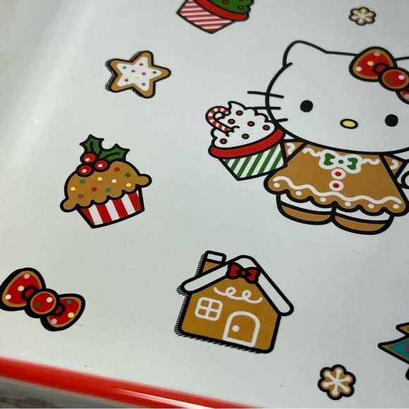 Sanrio Hello Kitty Christmas Sweet Treat Gingerbread Ceramic Baking Pan - 9"x9" - Picture 10 of 11